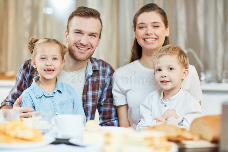 1,241 Happy Family Four Dinner Stock Photos - Free & Royalty-Free Stock
