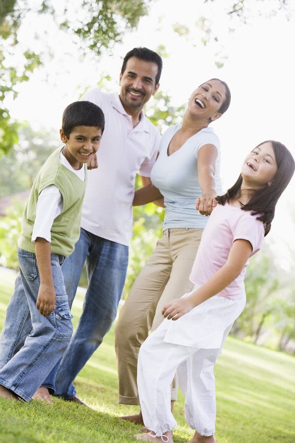 Family having fun in park stock image Family having fun in park stock image