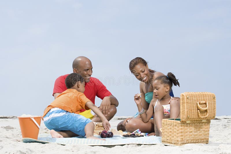 Family having a picnic royalty free stock photography Family having a picnic royalty free stock photography