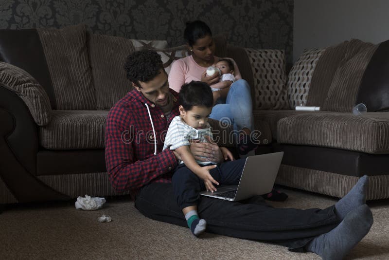 Family at home royalty free stock photos Family at home royalty free stock photos