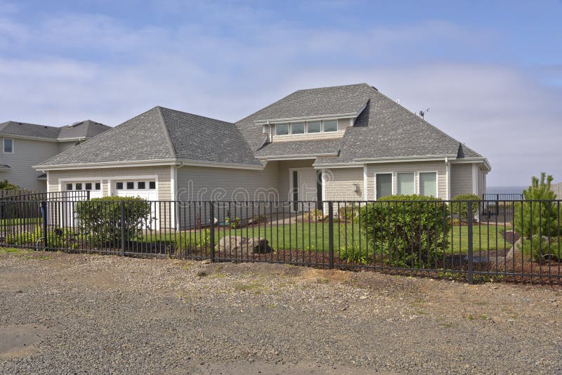 Family Home in Happy Valley Oregon. Stock Photo Image of living