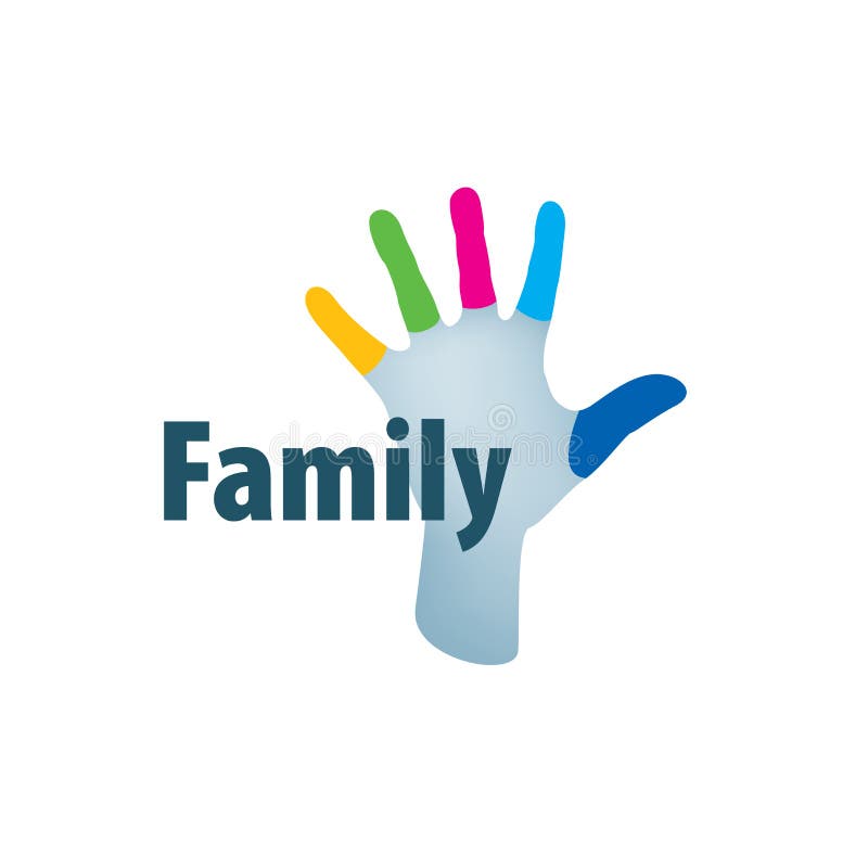 Download Family Icon In The Form Of Hands. Vector Illustration Stock Vector - Illustration of colorful ...