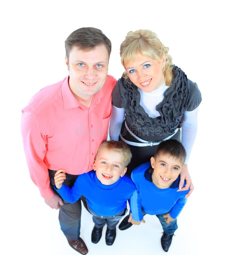 Family isolated on white stock image. Image of mother 22780193