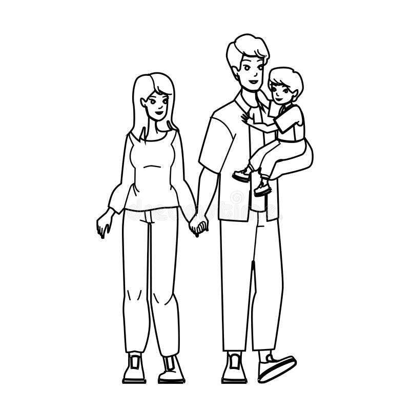 Japanese Mother Daughter Family Portrait Stock Illustrations – 102 ...