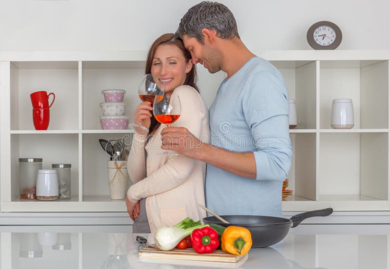 Family kitchen stock photos