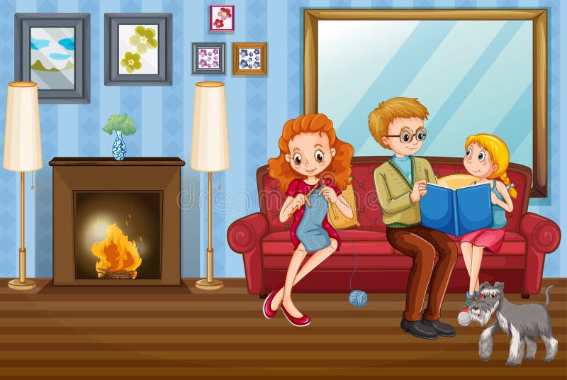 Cartoon Family Living Room Stock Illustrations – 4,927 Cartoon Family  Living Room Stock Illustrations, Vectors & Clipart - Dreamstime