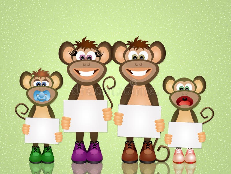 Family of Monkeys on a Tree Color Book for Children Cartoon Vector Stock Vector - Illustration of colour, paint: 108809055 Family of Monkeys on a Tree Color Book for Children Cartoon Vector Stock Vector - Illustration of colour, paint: 108809055