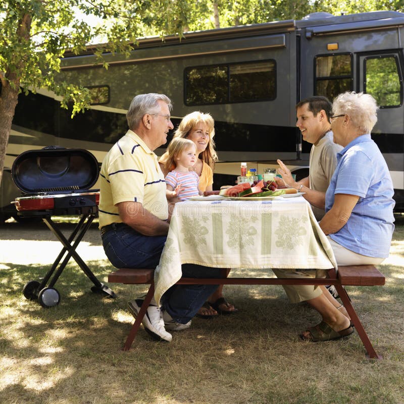 family picnic table στοκ φωτογραφία με δικαίωμα ελεύθερης χρήσης family picnic table στοκ φωτογραφία με δικαίωμα ελεύθερης χρήσης
