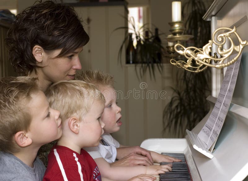 Family Playing Piano Stock Photos Image 762743