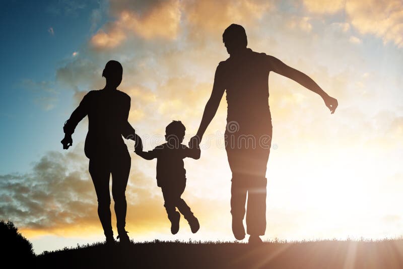 Parents Having Fun With Their Child stock photography Parents Having Fun With Their Child stock photography