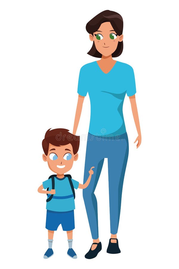 Family Single Parent with Children Cartoon Stock Vector - Illustration of cartoon, concept: 153894902 Family Single Parent with Children Cartoon Stock Vector - Illustration of cartoon, concept: 153894902