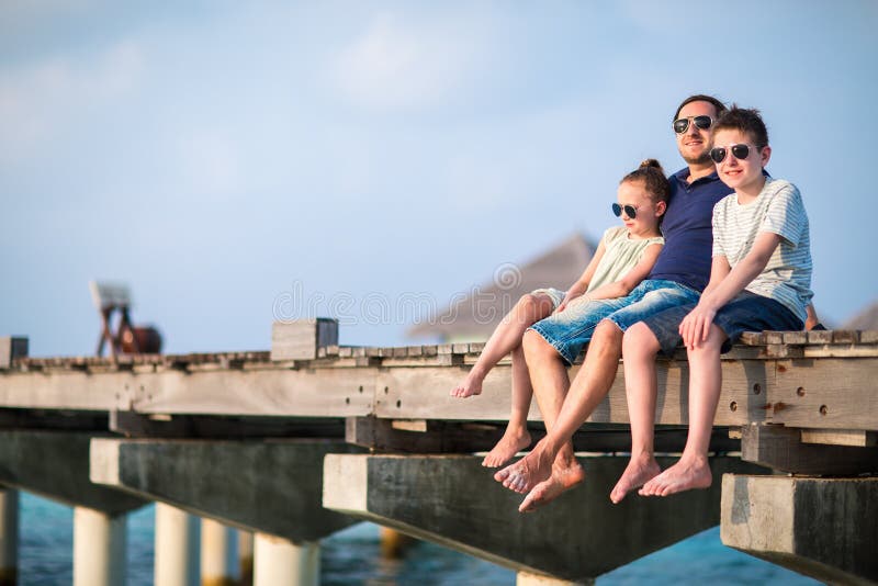 Family on summer vacation stock photo Family on summer vacation stock photo