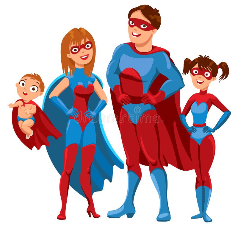 Superheroes Family Stock Illustrations – 529 Superheroes Family Stock  Illustrations, Vectors & Clipart - Dreamstime