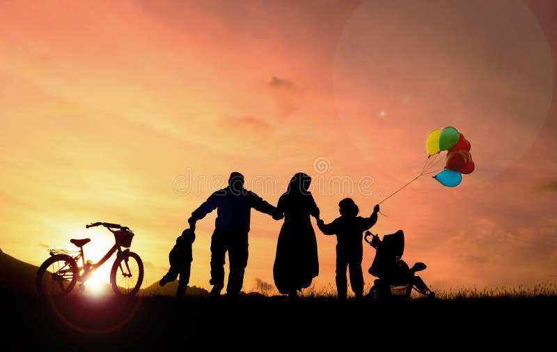 Family table concept royalty free stock photography