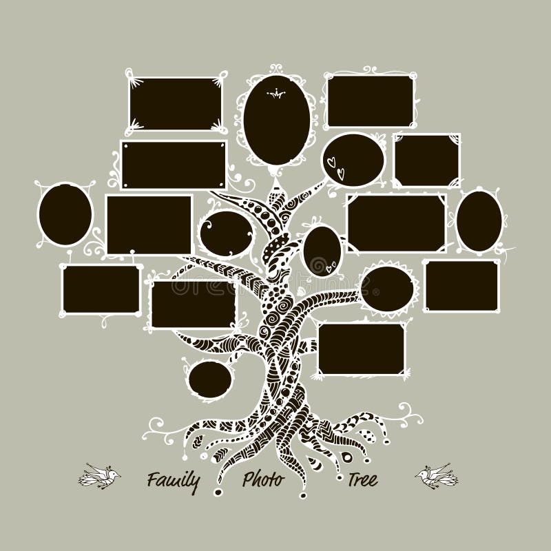 Family Tree Template Blank Stock Illustrations 422 Family Tree
