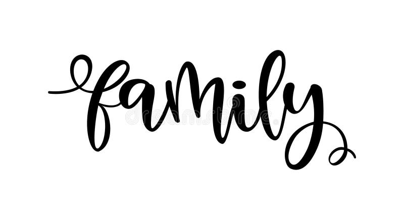 The NAME Family wonderful and stylish typography 13466546 Vector