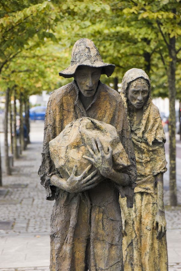 The Famine Memorial in Dublin Editorial Stock Photo Image of potato