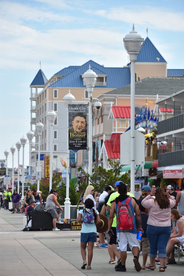 The famous Boardwalk in Ocean City, Maryland