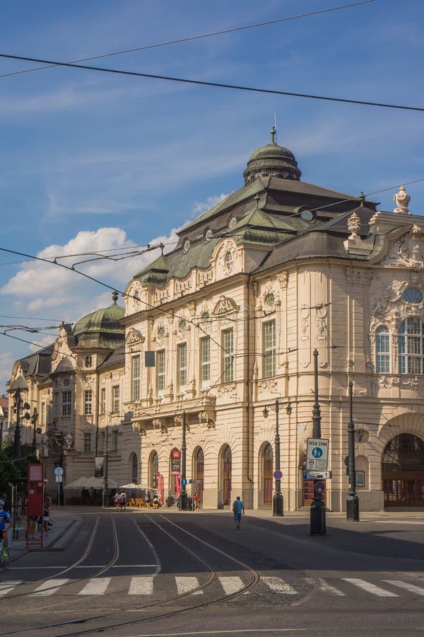 Famous Bratislava architecture typical cityscape