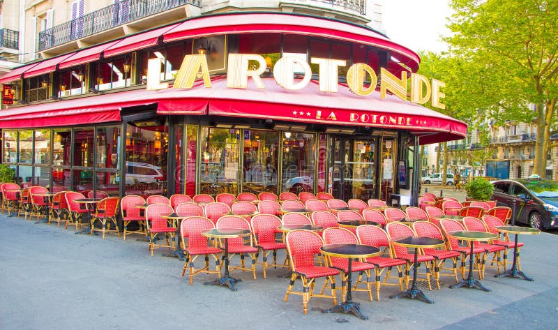 The Famous Cafe  La Rotonde Paris France Editorial Stock 