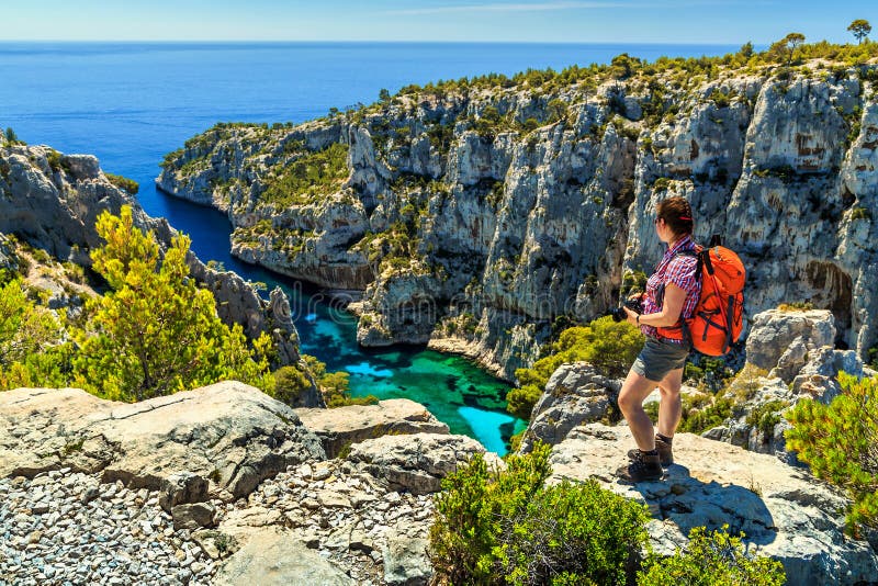 Famous Calanques D En Vau in Cassis near Marseille,France