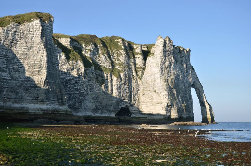 Famous Cliffs of Etretat in France Stock Photo Image of etretat