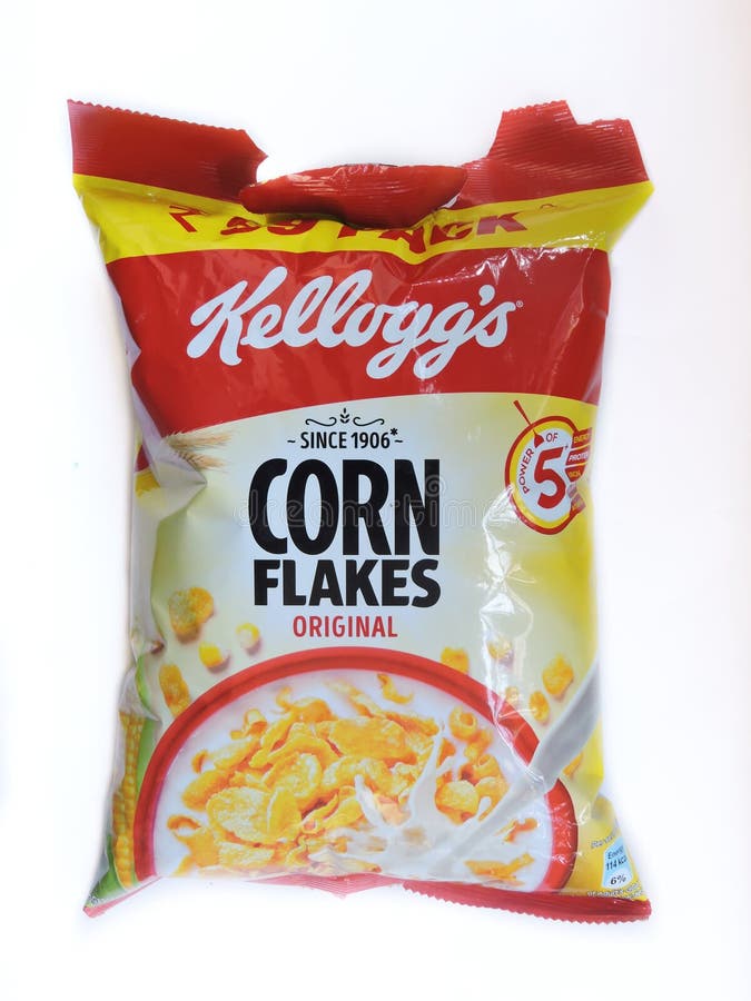 Famous Corn Flakes Brand Kellogg S. Editorial Stock Image Image of