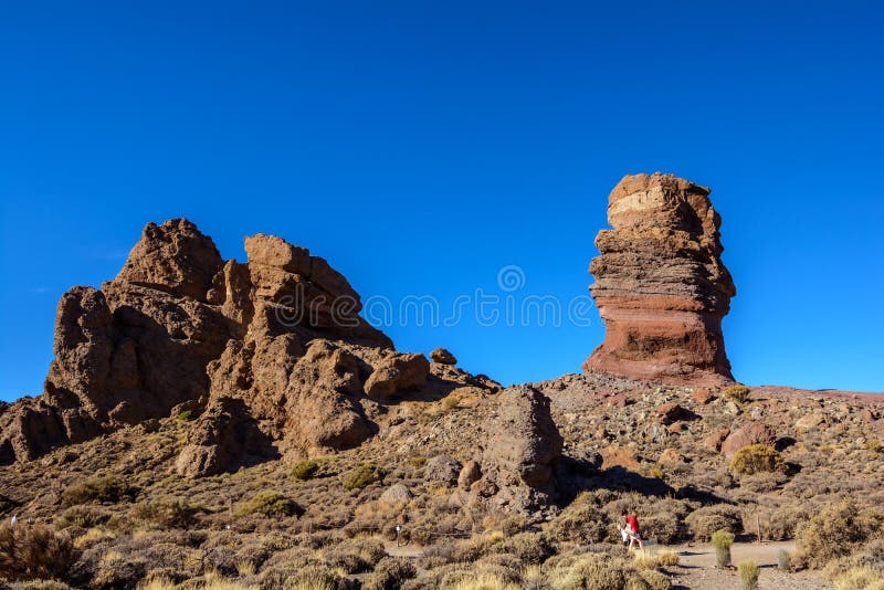 Famous Finger of God Rock Near Volcano Teide in Tenerife Island ...