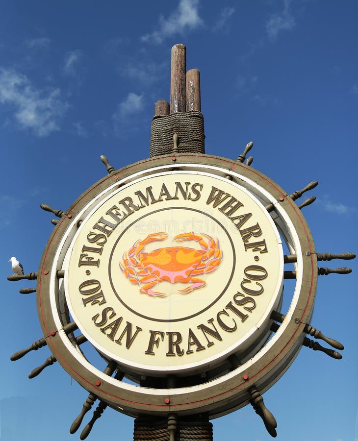 Famous Fisherman s Wharf sign in San Francisco