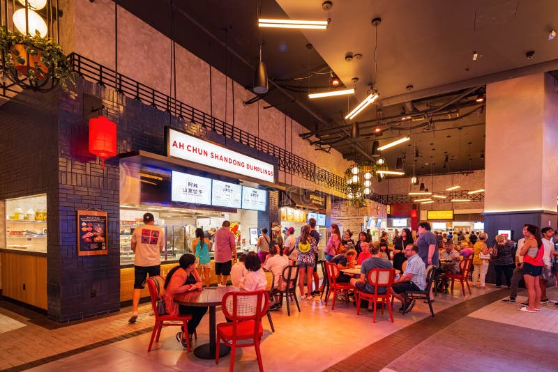 Famous Food Street Eats of the Resorts World Casino Editorial Stock