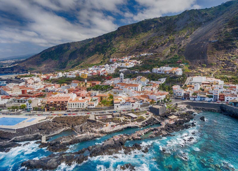 Famous Garachico Pools in Tenerife, Canary Islands - Spain royalty free stock image Famous Garachico Pools in Tenerife, Canary Islands - Spain royalty free stock image