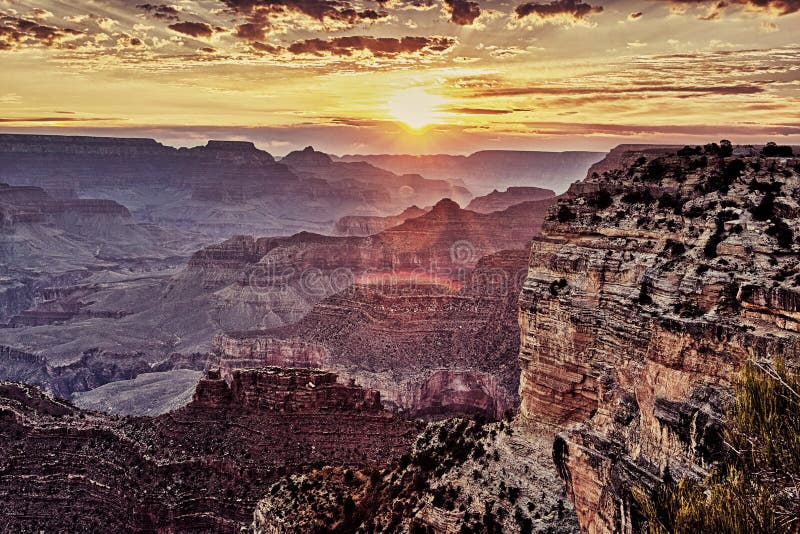 Famous Grand Canyon at Sunrise Stock Image Image of grand, landscape