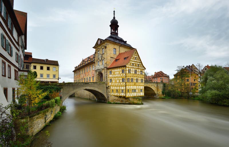 Famous Halftimbered House in Bamberg, Germany. Stock Photo Image of