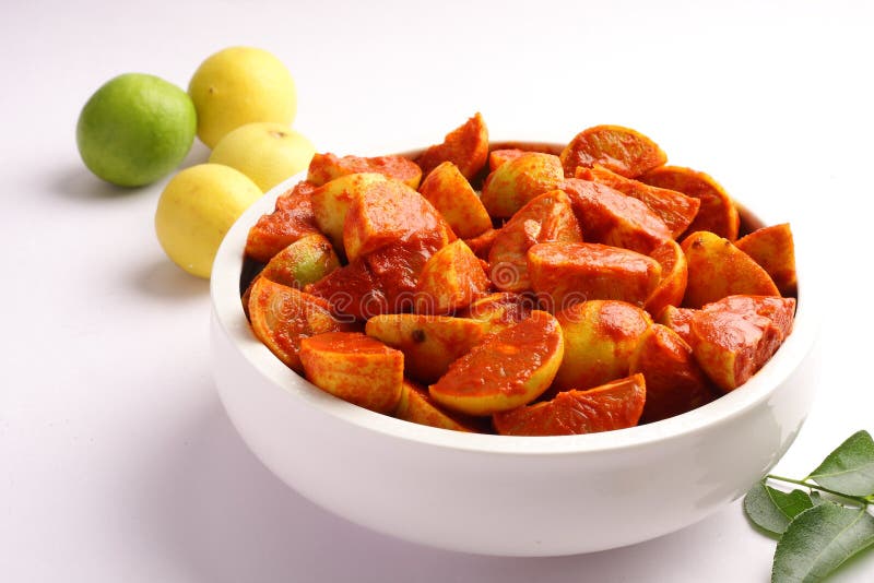 Famous Indian lime pickle stock photo. Image of asian - 80235236