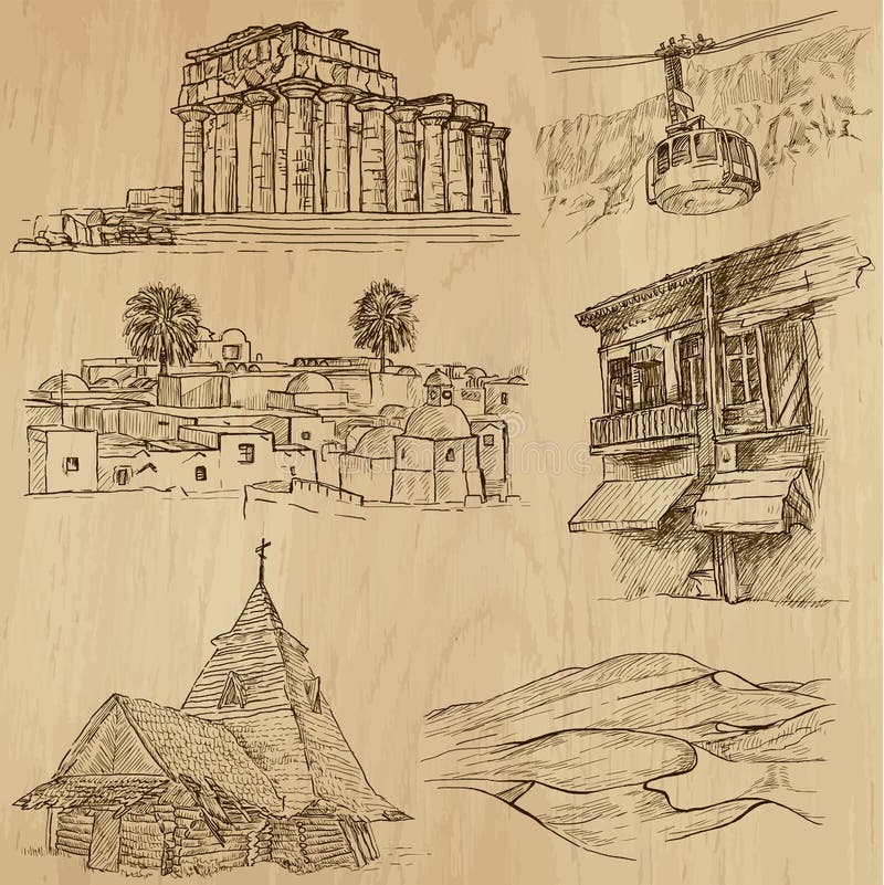 Download Famous Places And Buildings No. 20 Stock Vector - Illustration of classical, ancient: 40382089