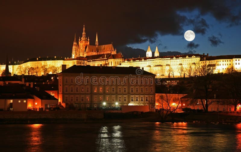 The famous Prague Castle stock image. Image of national 4595541