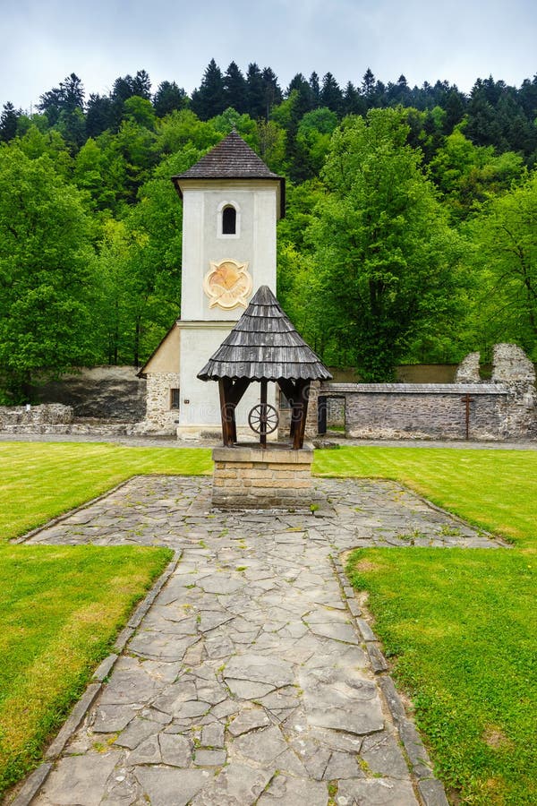 Famous Red Monastery called Cerveny Klastor in Pieniny