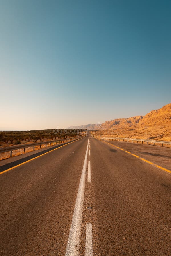 The Famous Road Number 90, Which Crosses Israel from North To South in ...