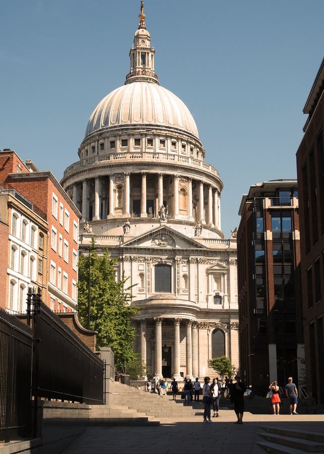 St Paul`s Cathedral in the City of London, UK. July 2018. royalty free stock images St Paul`s Cathedral in the City of London, UK. July 2018. royalty free stock images