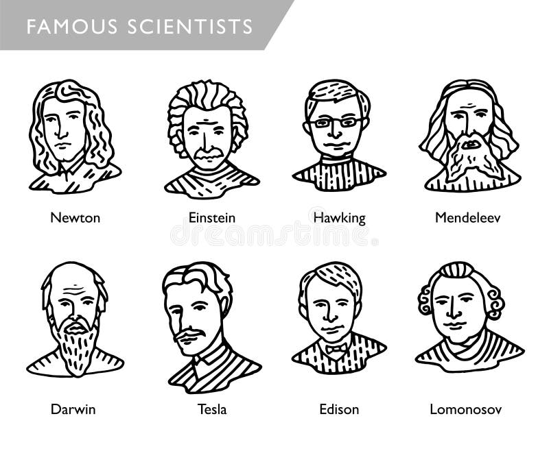 The Scientific Greats: A Series of Drawings