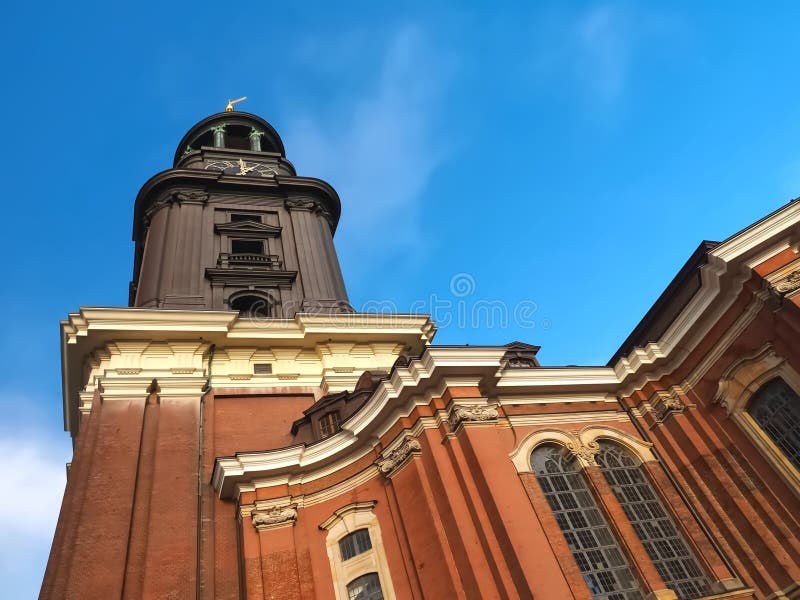 Famous St. Michaelis Church in Hamburg named Michel