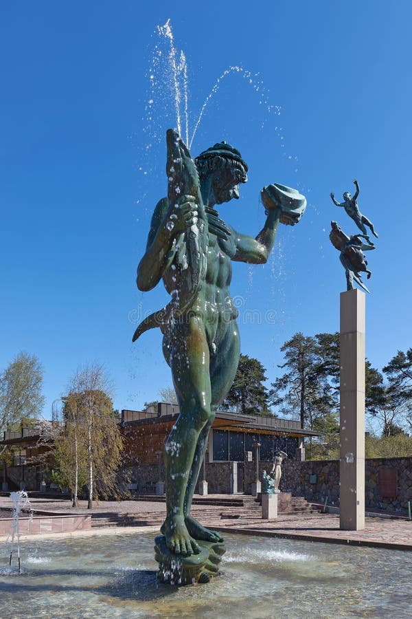 Famous statues at Millesgarden of the sculptor Carl Milles