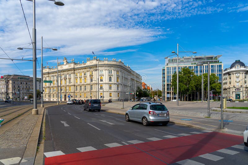 Famous Street in Vienna Wien, Austria. Editorial Photography Image of