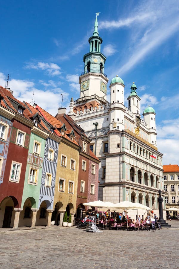 The Famous Town Hall in Poznan, Poland at a Town Square Called Stary ...