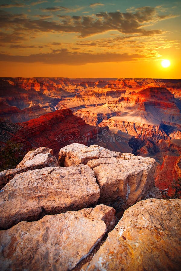 Famous View of Grand Canyon , Arizona Stock Photo Image of park