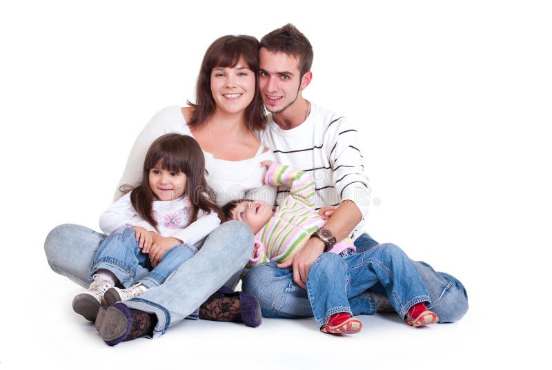 Família feliz fotos de stock
