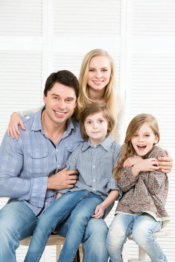 Família feliz imagens de stock