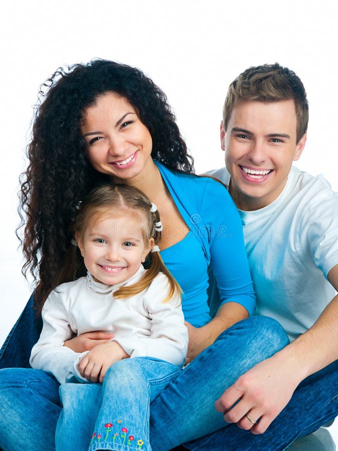 Família feliz fotos de stock