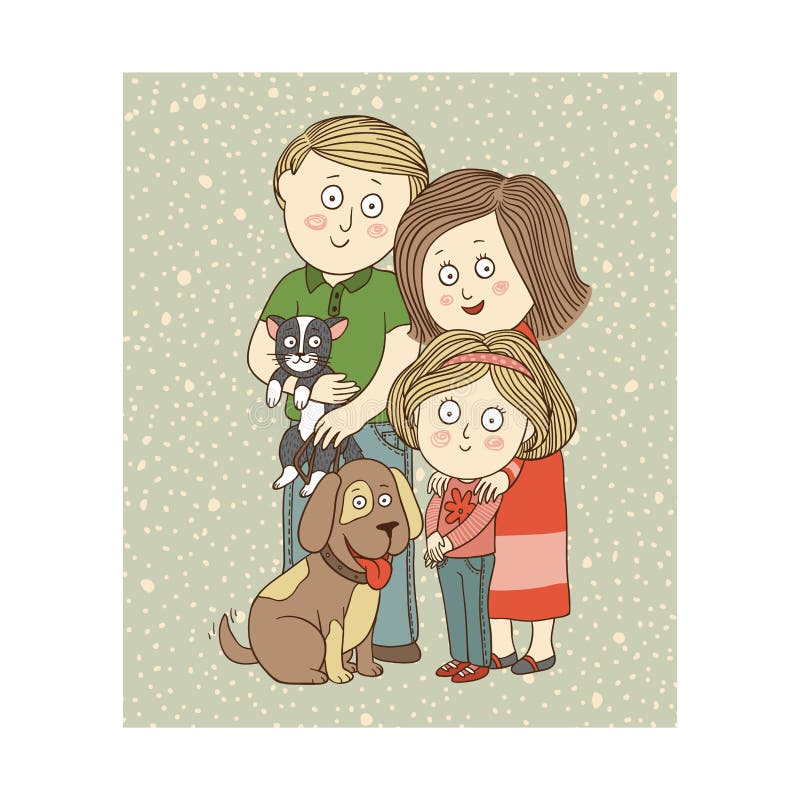 Família feliz ilustração do vetor