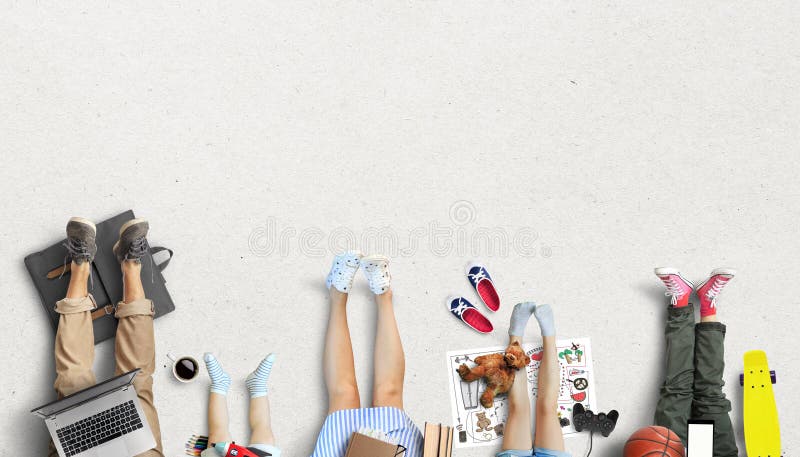 Família nova foto de stock